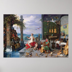 Poster Allégorie de la musique