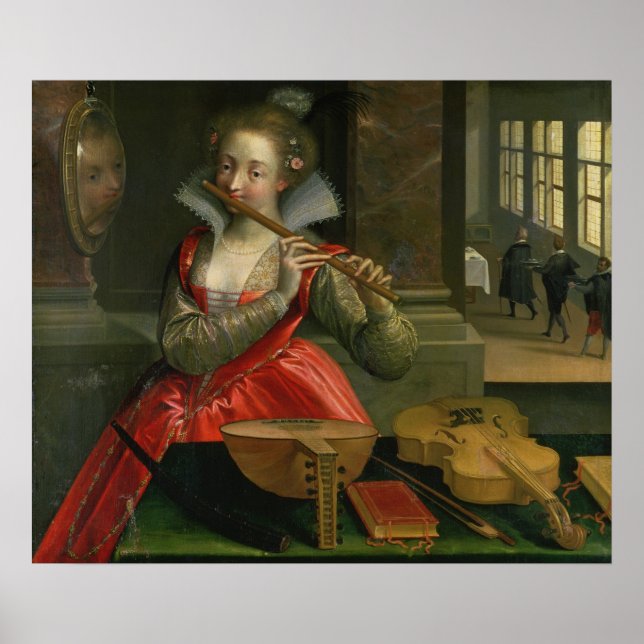 Poster Allégorie de la musique, c.1600 (Devant)