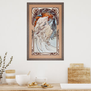 Poster Allégorie de la musique par Alphonse Mucha
