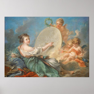 Poster Allégorie de la peinture, 1765 (huile sur toile)