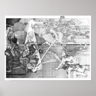 Poster Allégorie de la vengeance et de la justice de Devi