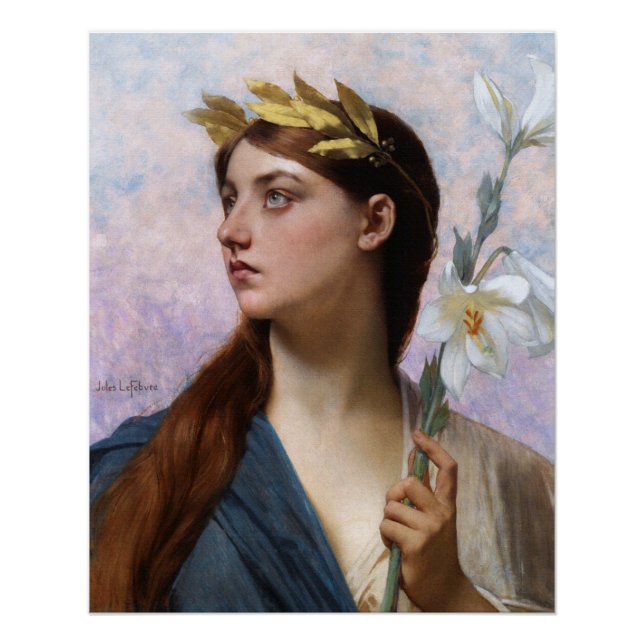 Poster Allégorie de la victoire par Jules Joseph Lefebvre (Devant)