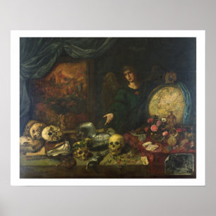 Poster Allégorie de Vanity, 1650-60 (huile sur toile)