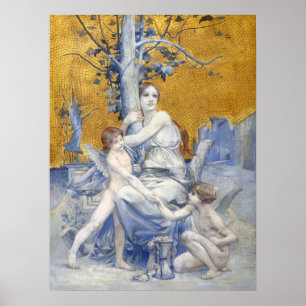Poster Allégorie du temps (1896)