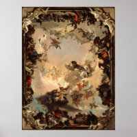 Allégorie Tiepolo des Planètes et Continents