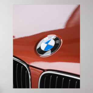 Poster Allemagne, Bayern-Bavière, Munich. Voiture 2 BMW W