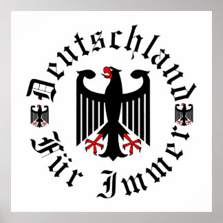 Poster Allemagne/Deutschland Pour toujours/aigle noir/cro