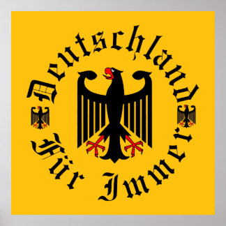 Poster Allemagne/Deutschland pour toujours/aigle noir/cro