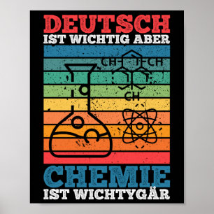Poster Allemand Important Mais chimie I Tigre important