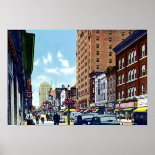 Poster Allentown Pennsylvania Hamilton Street