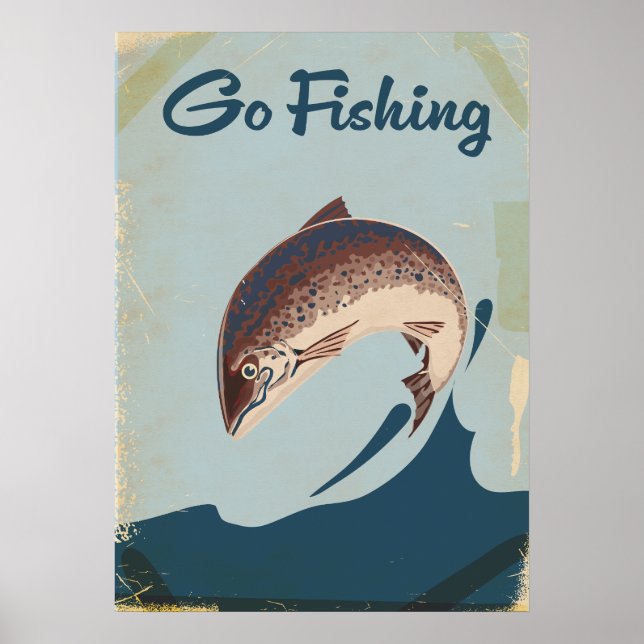 Poster Aller à la pêche (Devant)