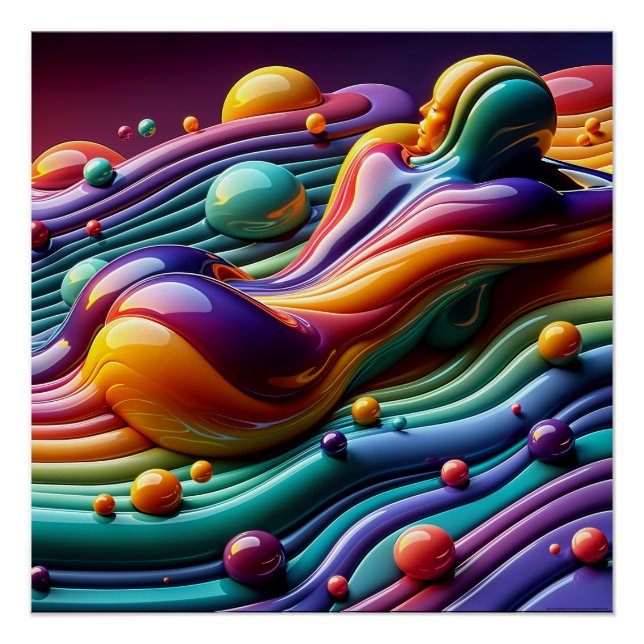 Poster Aller Avec Le Flux (Devant)