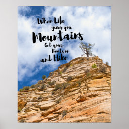 Poster Aller faire une randonnée