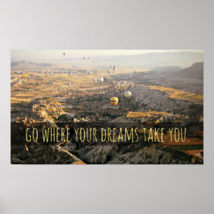 Poster Aller Là Où Vos Rêves Vous Emmènent Inspiration Po