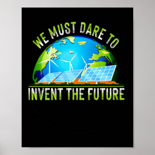 Poster Aller Vert Jour de la Terre Énergie Renouvelable S