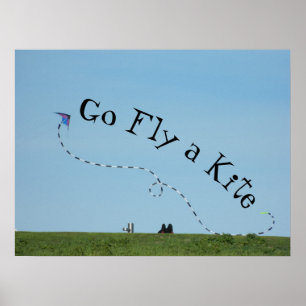 Poster Aller voler un cerf-volant = Idiom signifiant Part