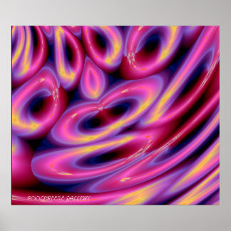 Poster ALLEZ AVEC LE FLUX ! ! ! (Rose)