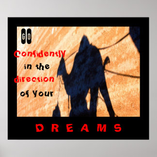 Poster Allez en toute confiance dans la direction...