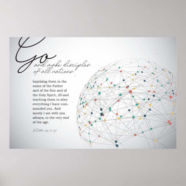 Poster Allez faire des disciples à toutes les nations (Devant)