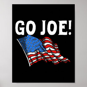 Poster Allez Joe ! Vintage Joe Biden 2020 American Flag R