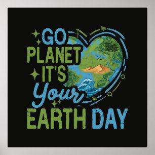 Poster Allez la planète, c'est votre journée de la Terre