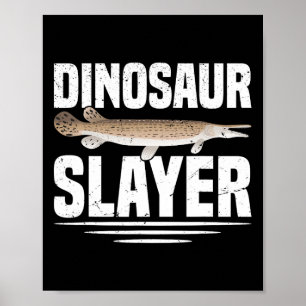 Poster Alligator Gar Pêche Bande Saison Alligator Gar Fis
