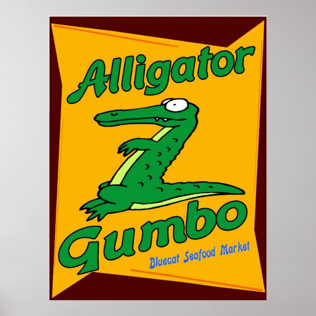 Poster Alligator Gumbo (Devant)