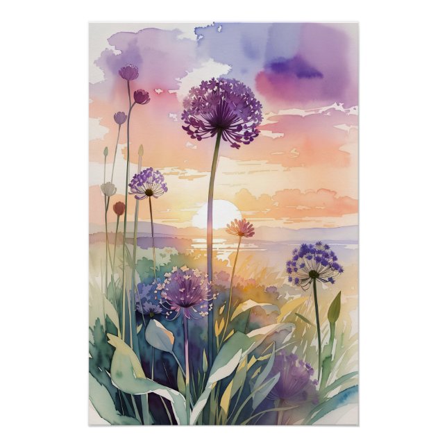 Poster Allium (Devant)