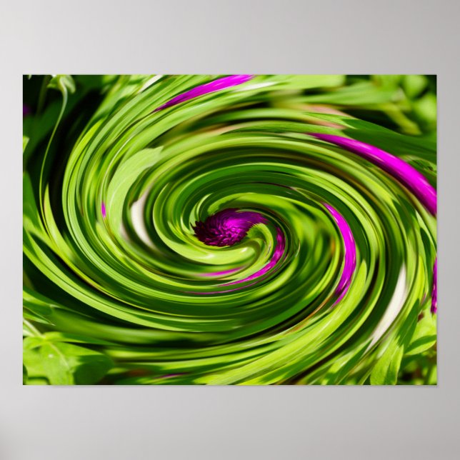 Poster Allium Abstrait (Devant)