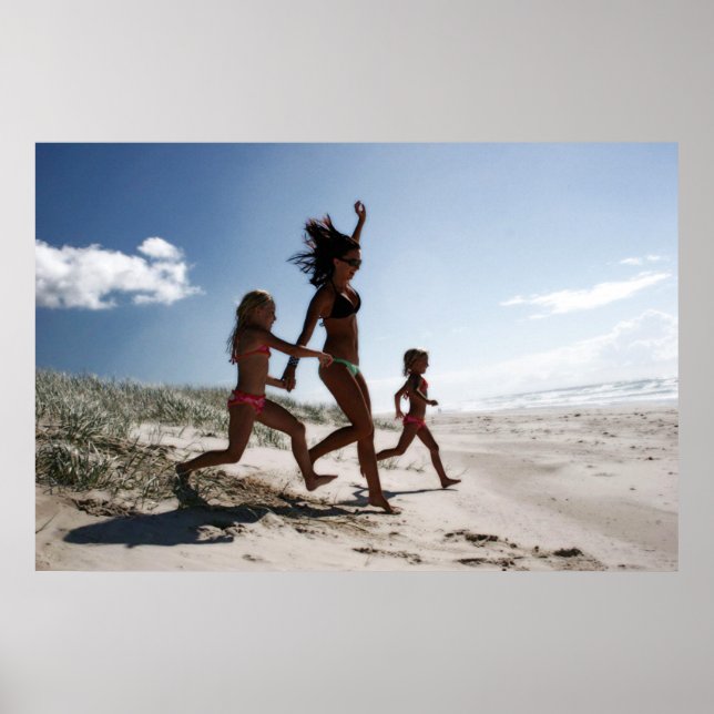 Poster allons à la plage (Devant)