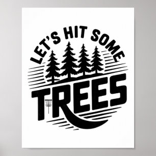Poster Allons Frapper Quelques Arbres Disc Golf Nature Fr