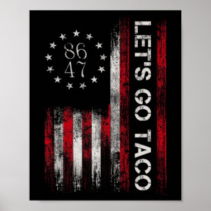 Poster Allons-y Chemise Taco Drôle Allons-y Taco 3