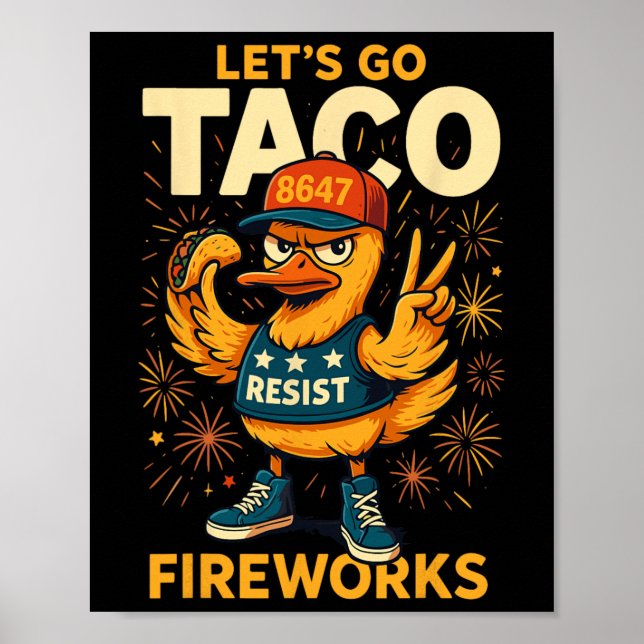 Poster Allons-y Taco Meme  (Devant)