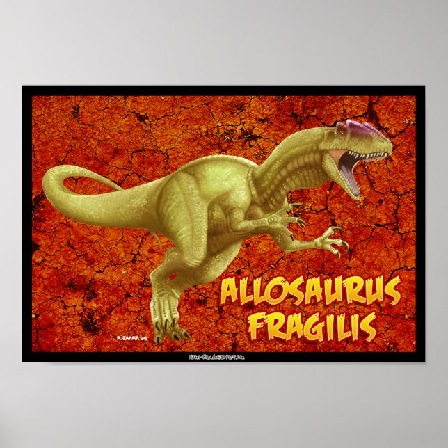 Poster Allosaurus (Devant)