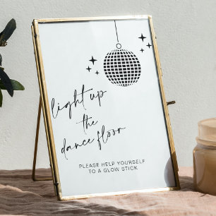 Poster Allumez le plancher de danse   Signe de bâtonnet