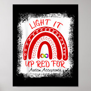 Poster Allumez-Le Rouge Pour L'Acceptation De Sensibilisa