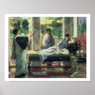 Poster Alma-Tadema Catullus lisant ses poèmes