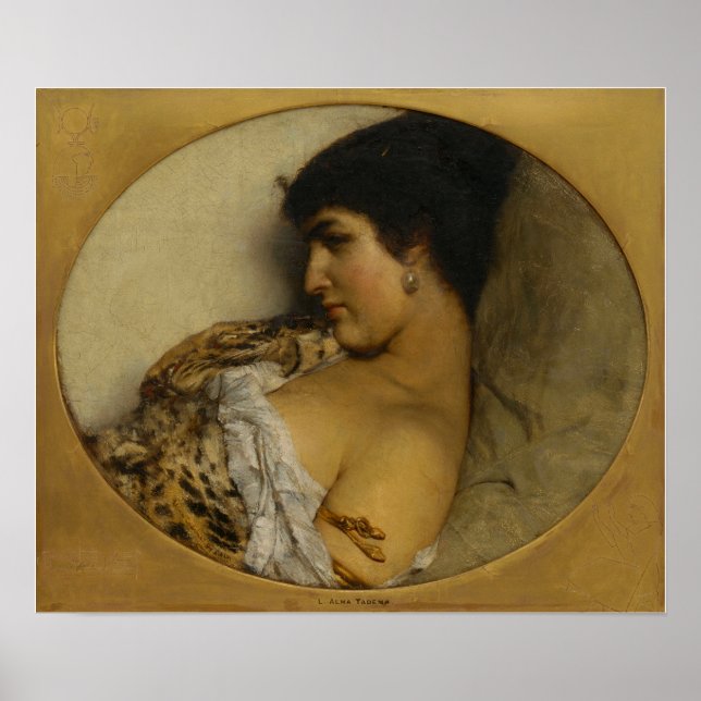 Poster Alma-Tadema - Cléopâtre (Devant)