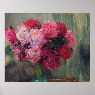 Poster Alma-Tadema - Pivoines Japonaises