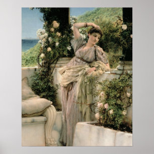 Poster Alma-Tadema rose de mille de "de tous les roses,