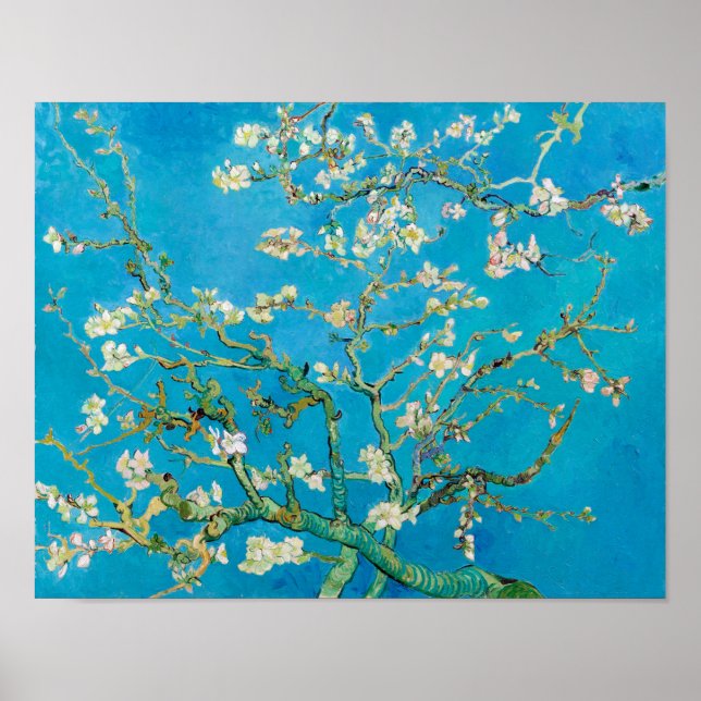 Poster Almond Blossom, Vincent van Gogh (Devant)