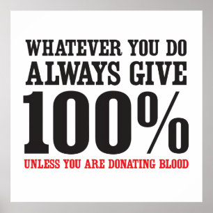 Poster Almost Always Give 100%