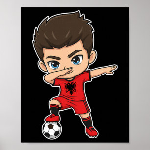 Poster Alnia Dab Enfant Goal Dessin Animé Alnia Drapeau P