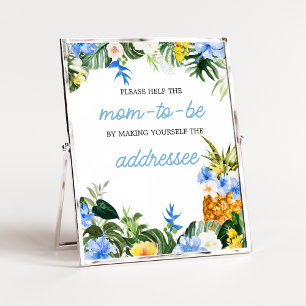 Poster Aloha Baby Shower avec enveloppe Signalétique de l