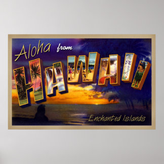 Poster Aloha d'Hawaii