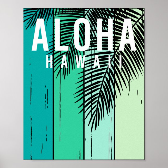 Poster Aloha hawaii (Devant)