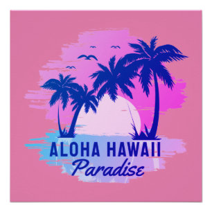Poster aloha hawaii