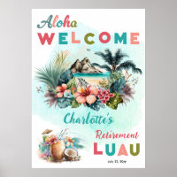 Aloha Luau Tropical Island Beach Retraite Party