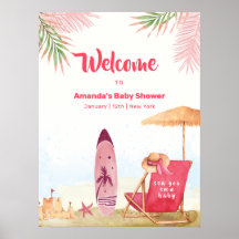 Aloha Planche de Surf Fille de Bain Bébé Shower Bi