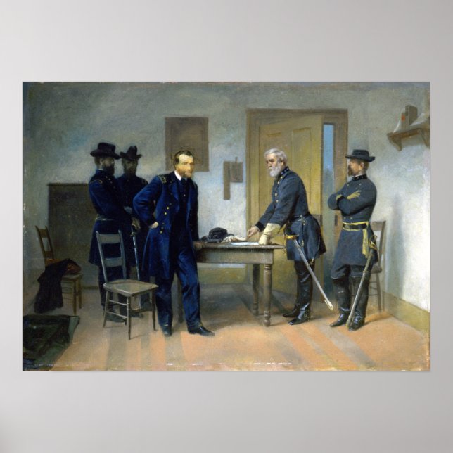 Poster Alonzo Chappel Lee cède à Grant (Devant)